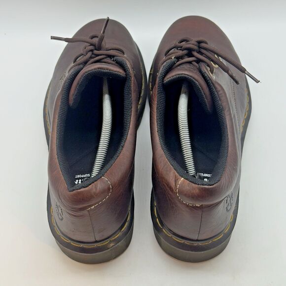 Dr. Martens Boston AW004 Shoes Men\'s 12M Brown Leather Lace Up Air Cushion Sole main image 8